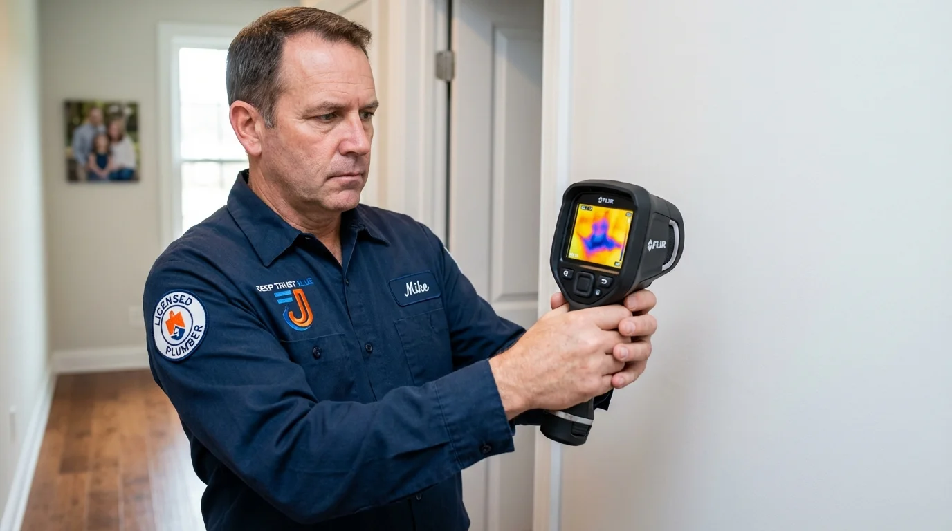 Thermal imaging leak detection by Johns Plumbing LLC in Lena